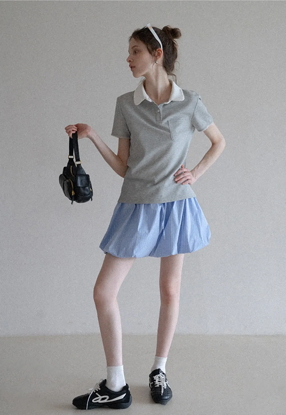 Women’s Contrast Collar Polo T-Shirt
