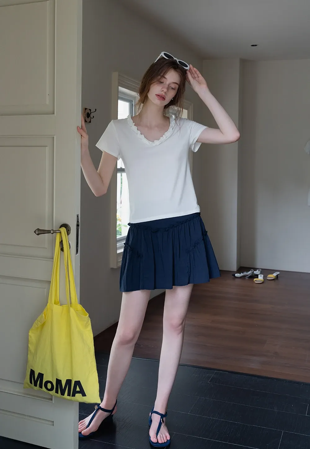 Ruffled Tiered Mini Skirt