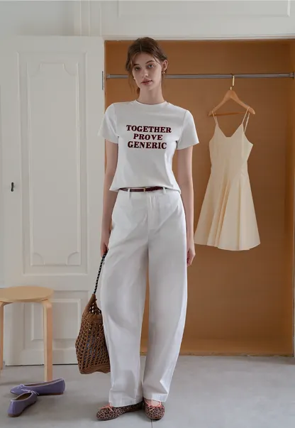 Women’s Letter Graphic Short-Sleeve Tee