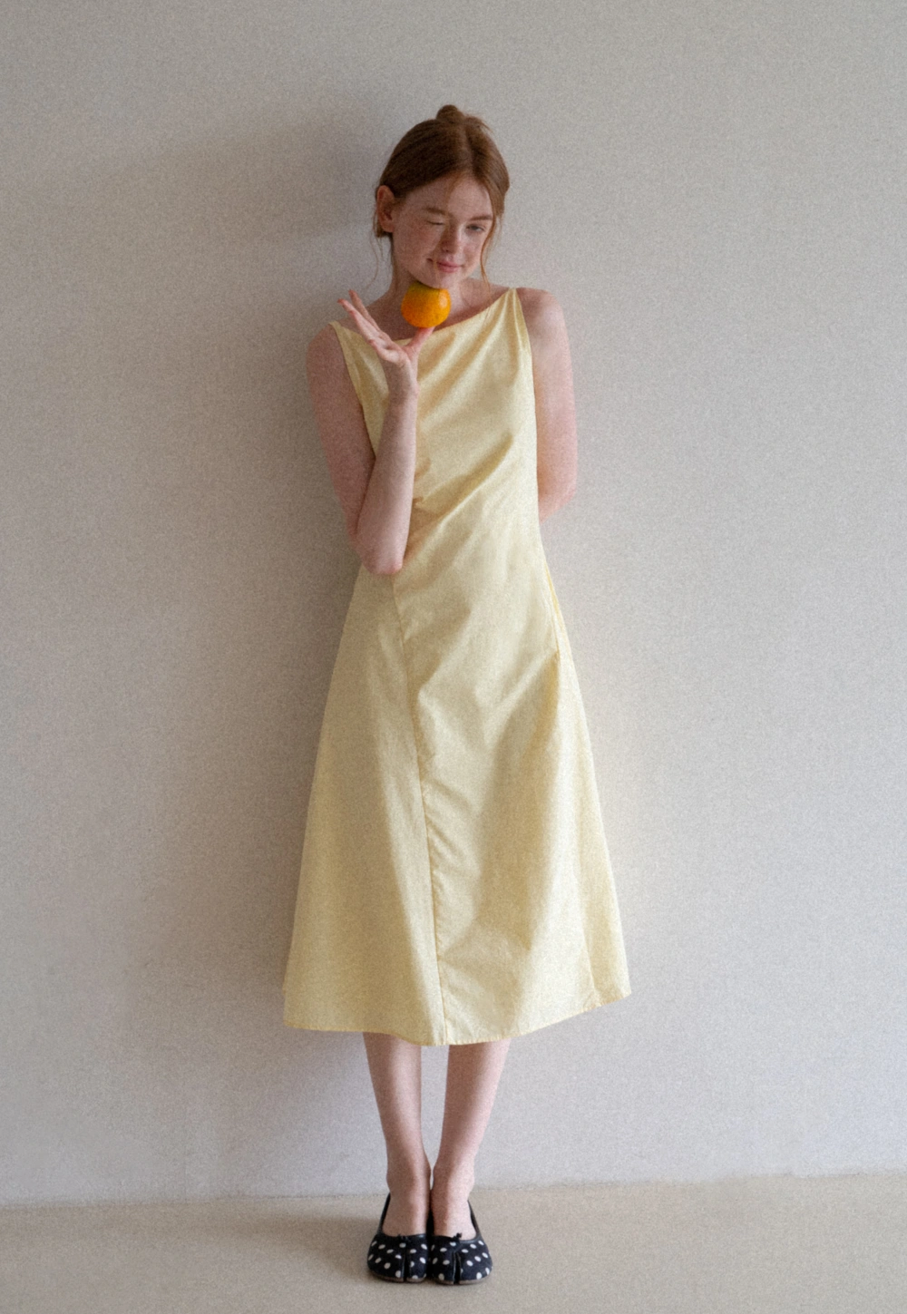 Women’s Boat Neck A-Line Midi Dress