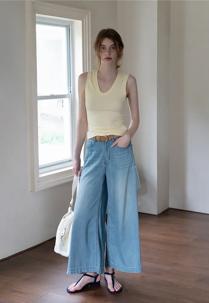 Women’s Wide-Leg High-Rise Denim Jeans