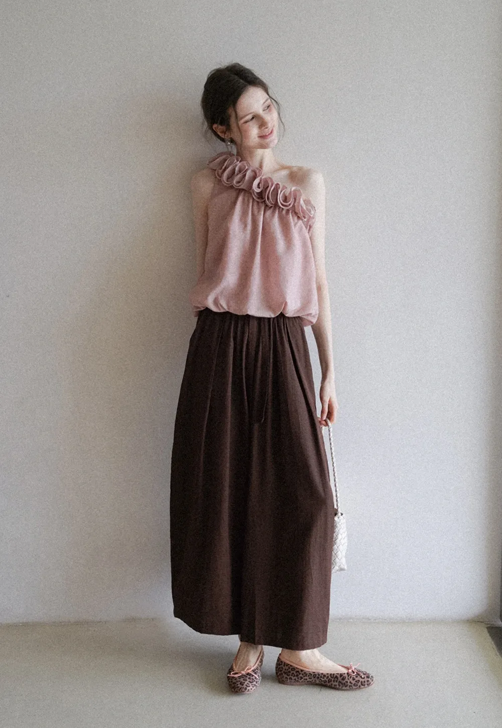 Women's Casual Loose Fit Pants with Elastic Drawstring Waist