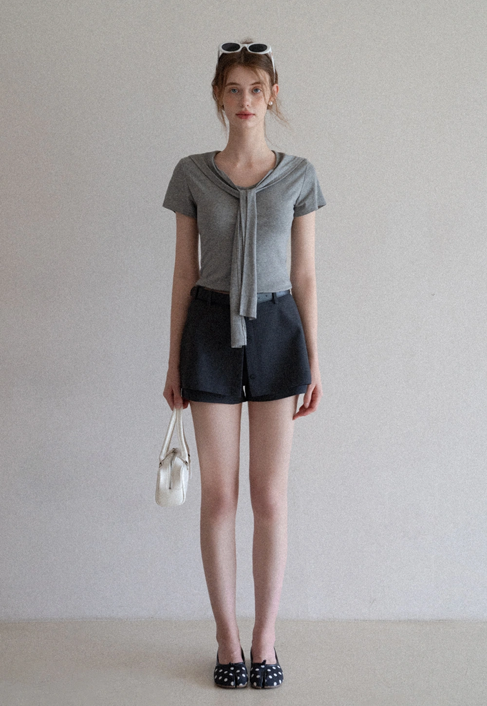 Women's Tailored Skort with Belt 