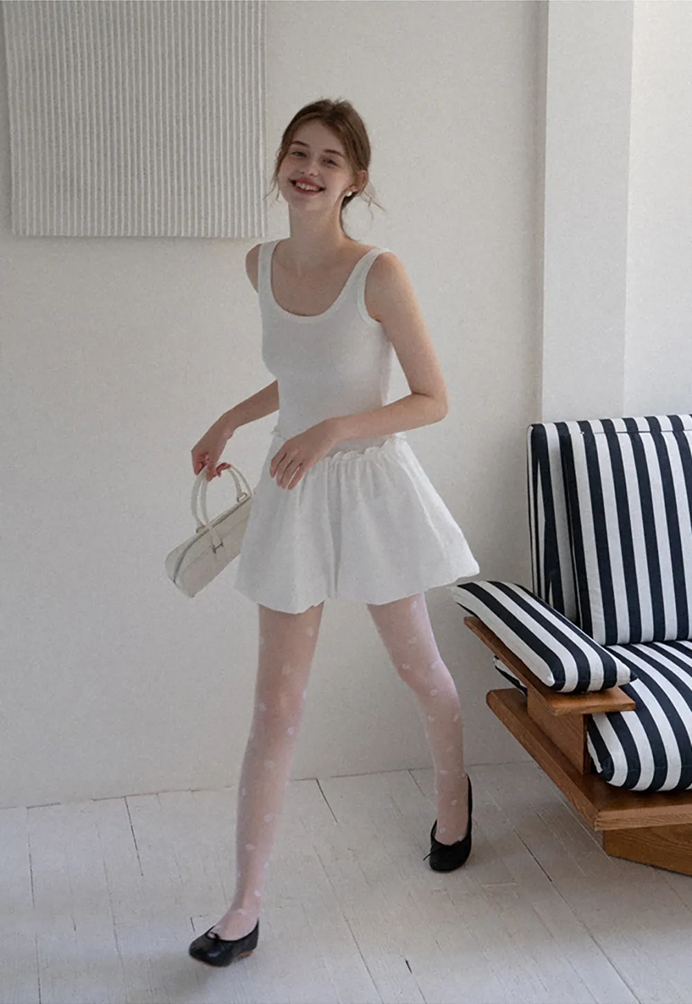 Bubble Hem Mini Dress