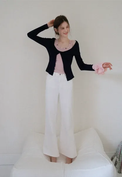 Shell‑Trim Twist Layered Top