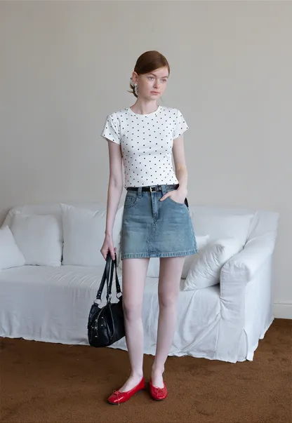 Polka Dot Tee & Scrunchie Set