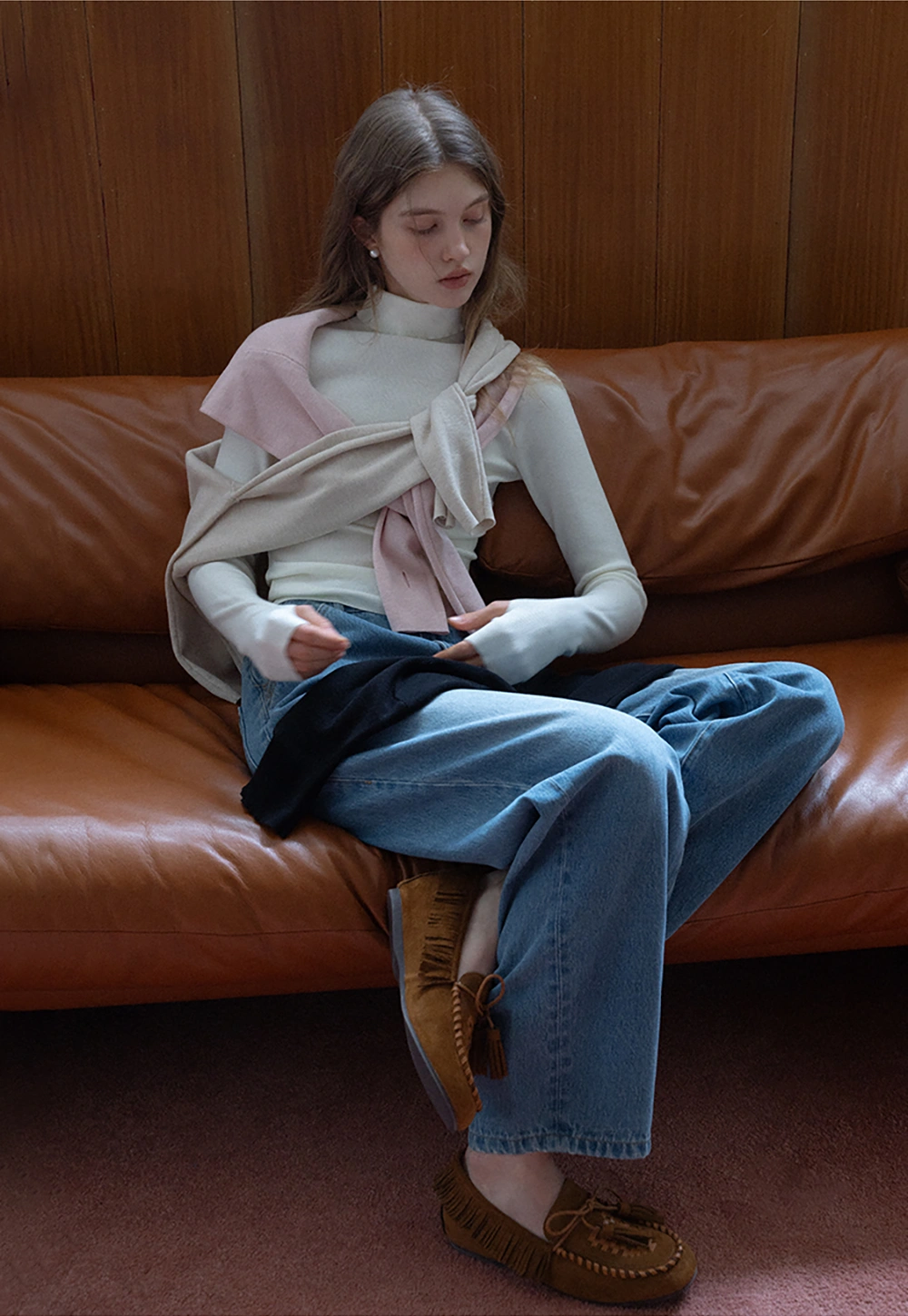 Women’s Slim Fit Knit Turtleneck Top