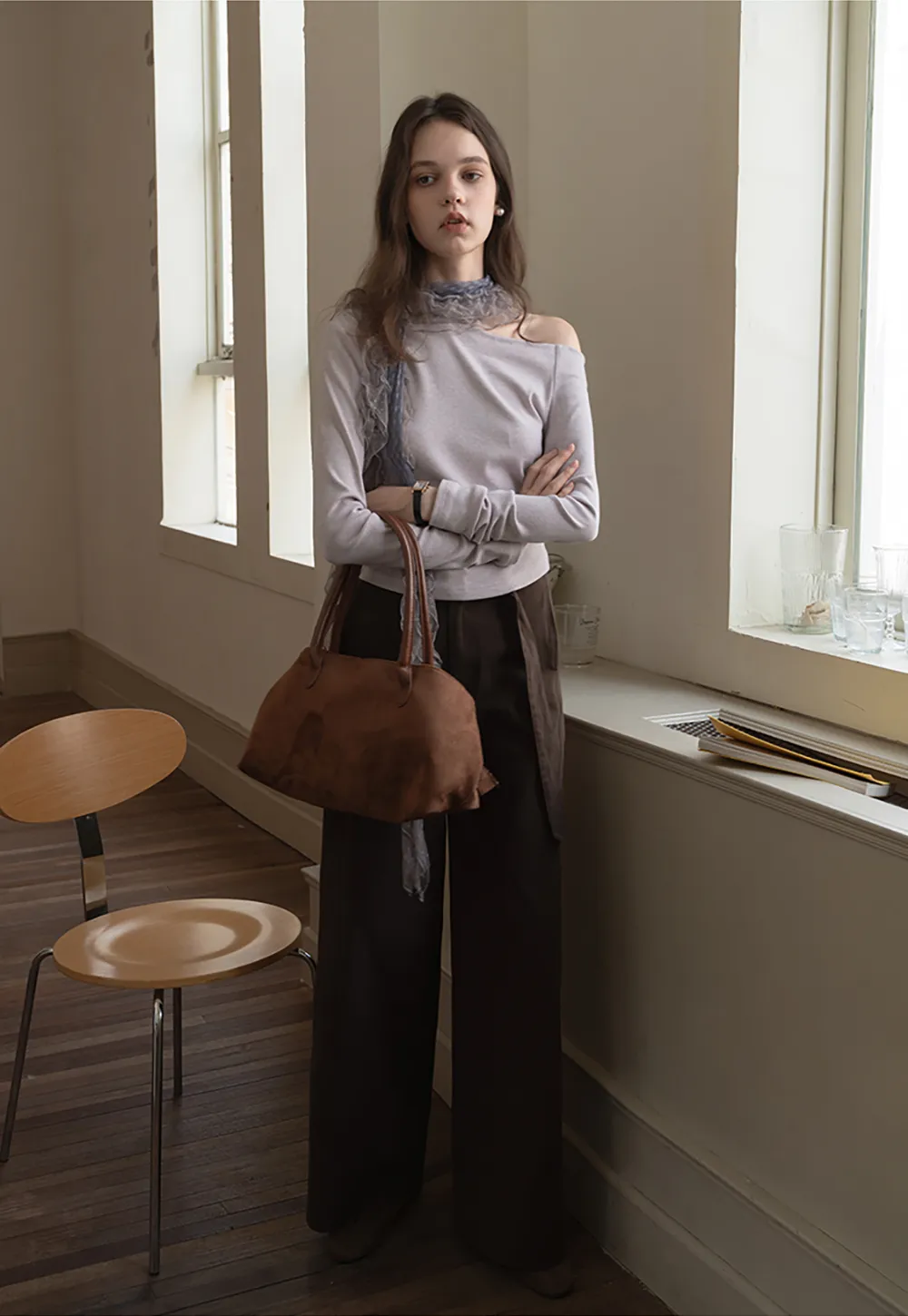 Belted Wide-Leg Trousers
