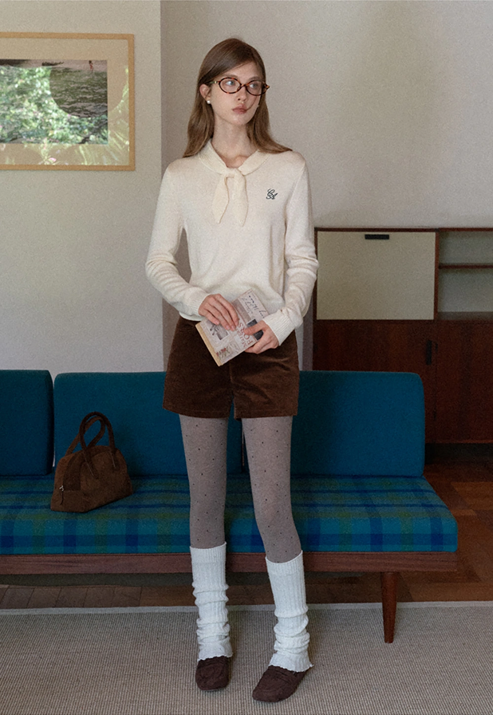 Soft Corduroy High Waist Shorts