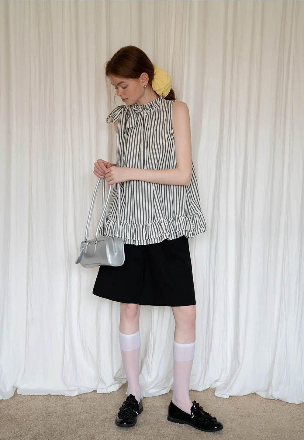 Lightweight Ruffle Trim Shirt