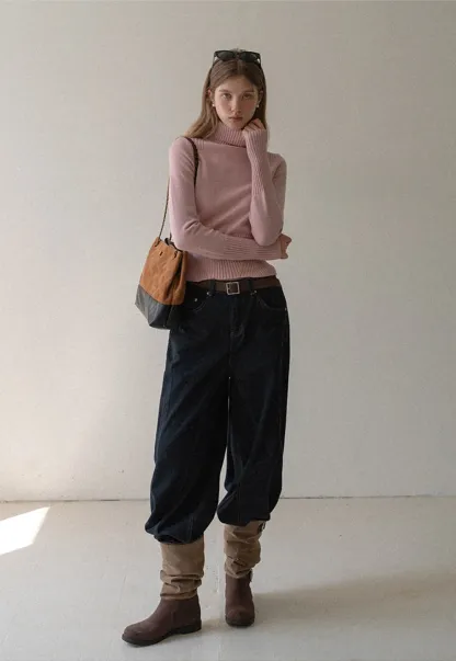 Elegant Knit Turtleneck Sweater for Women Winter Style