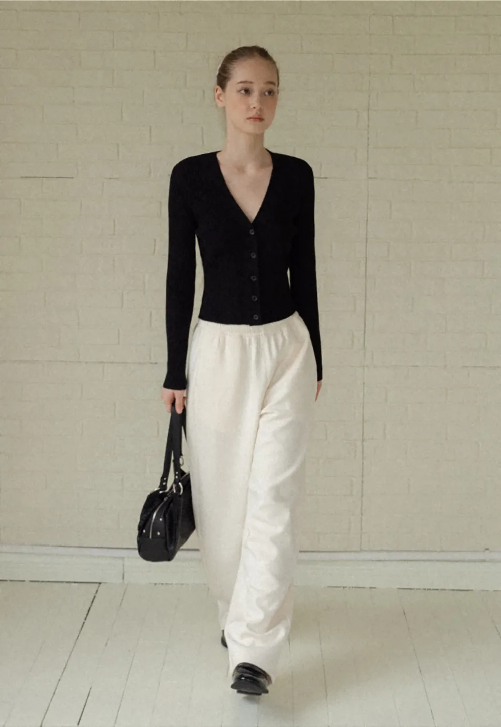Soft Cotton Wide-Leg Lounge Pants