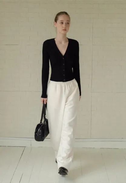 Soft Cotton Wide-Leg Lounge Pants