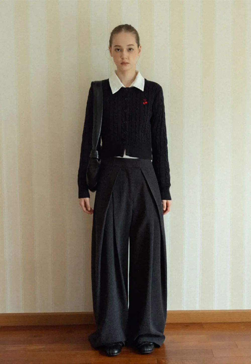 Cozy Button-Up Cable Knit Cardigan