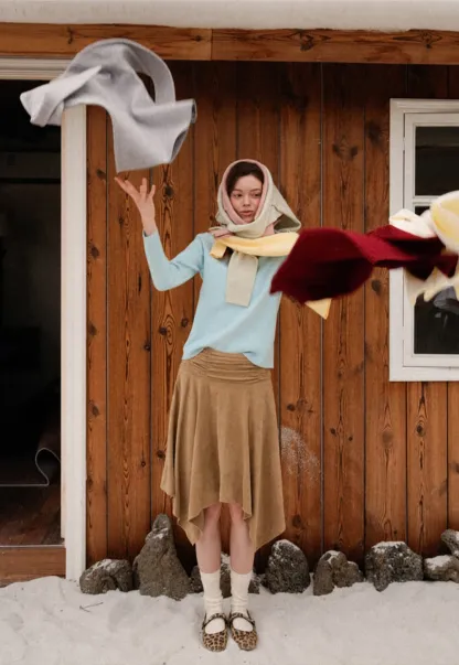 Women Soft Knit Turtleneck Sweater