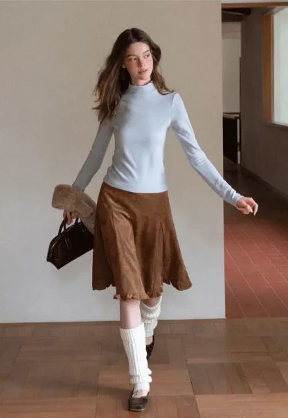 Women Long Sleeve Turtleneck Top