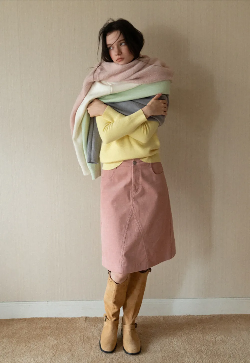 Soft Ribbed Turtleneck Sweater