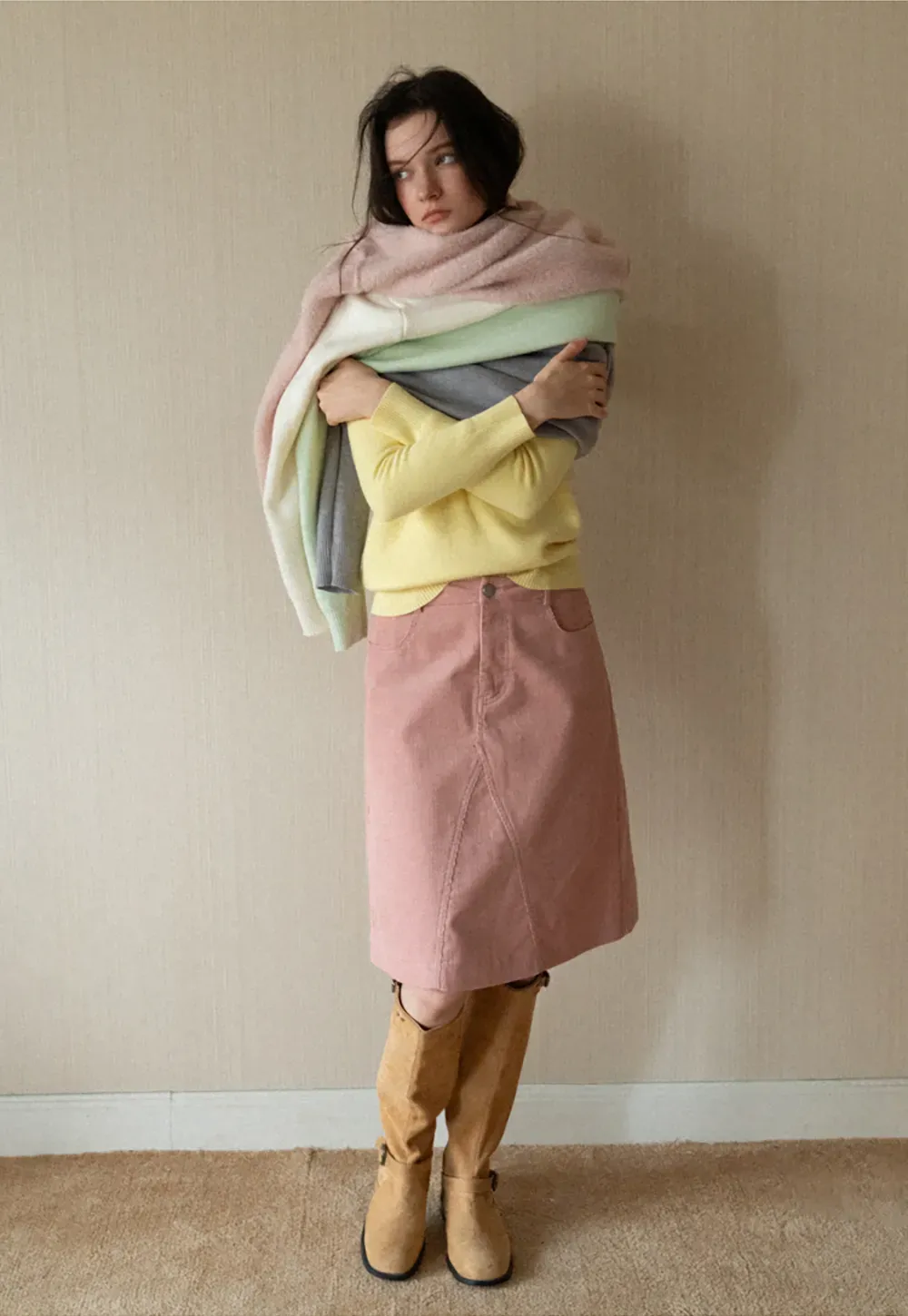 Soft Ribbed Turtleneck Sweater