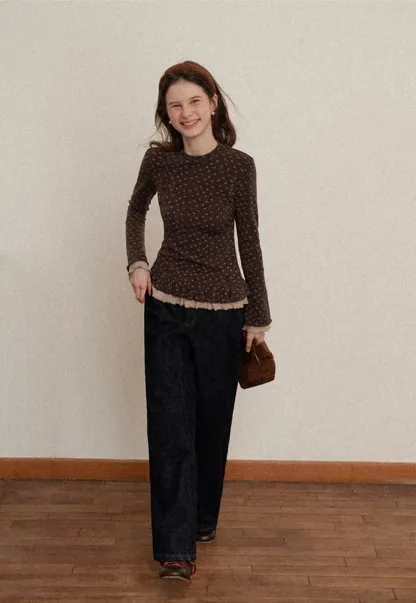 Women’s Floral Long Sleeve Top