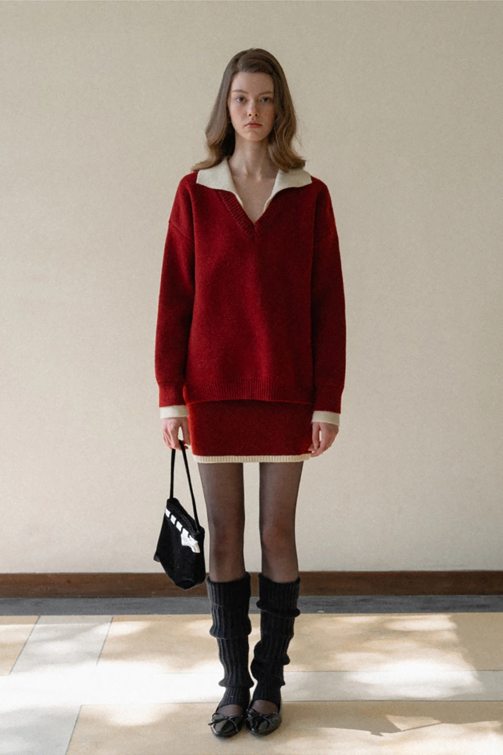 Cozy Knit Sweater and Skirt Set