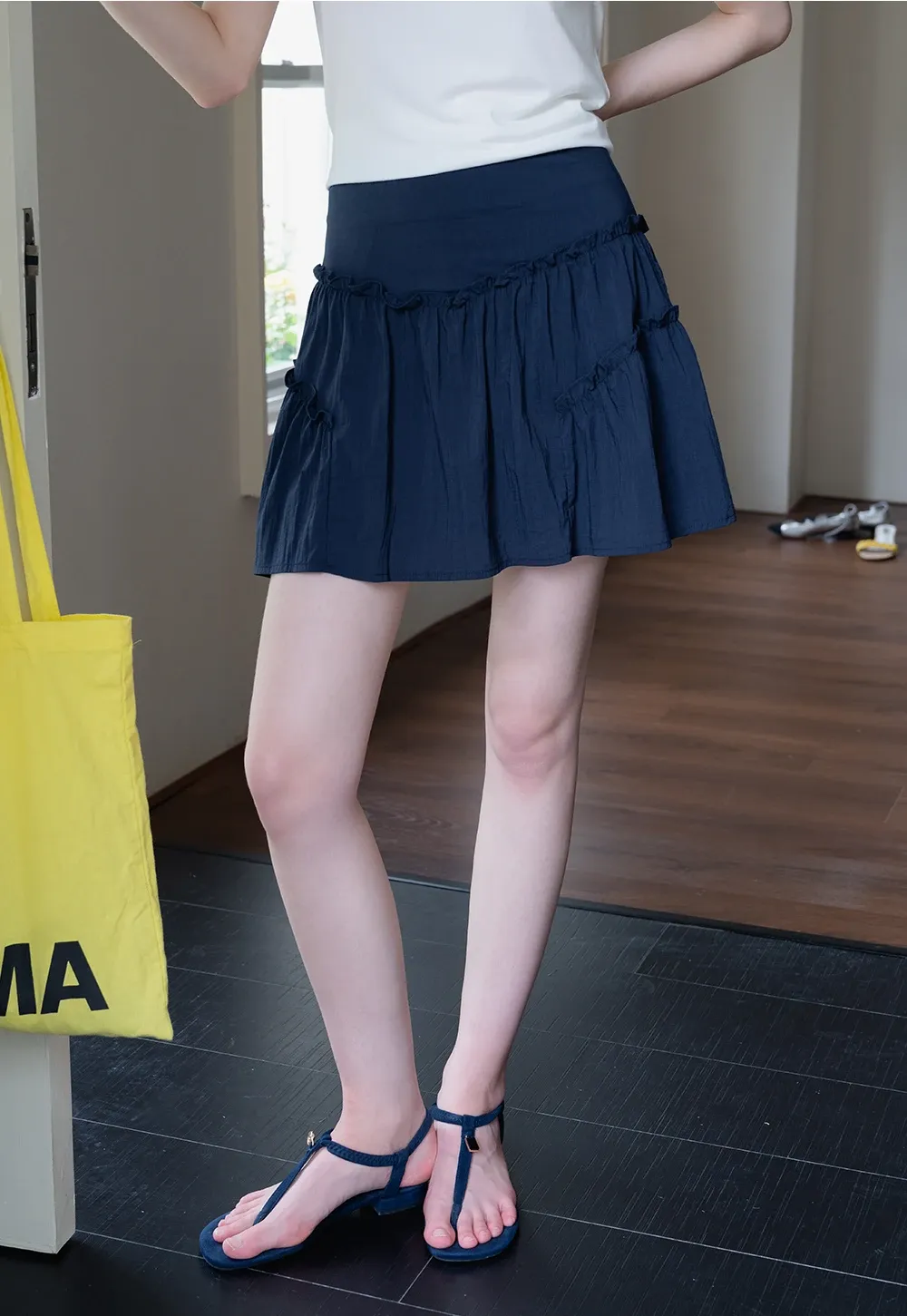 Ruffled Tiered Mini Skirt
