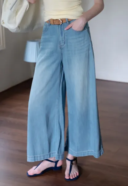 Women’s Wide-Leg High-Rise Denim Jeans