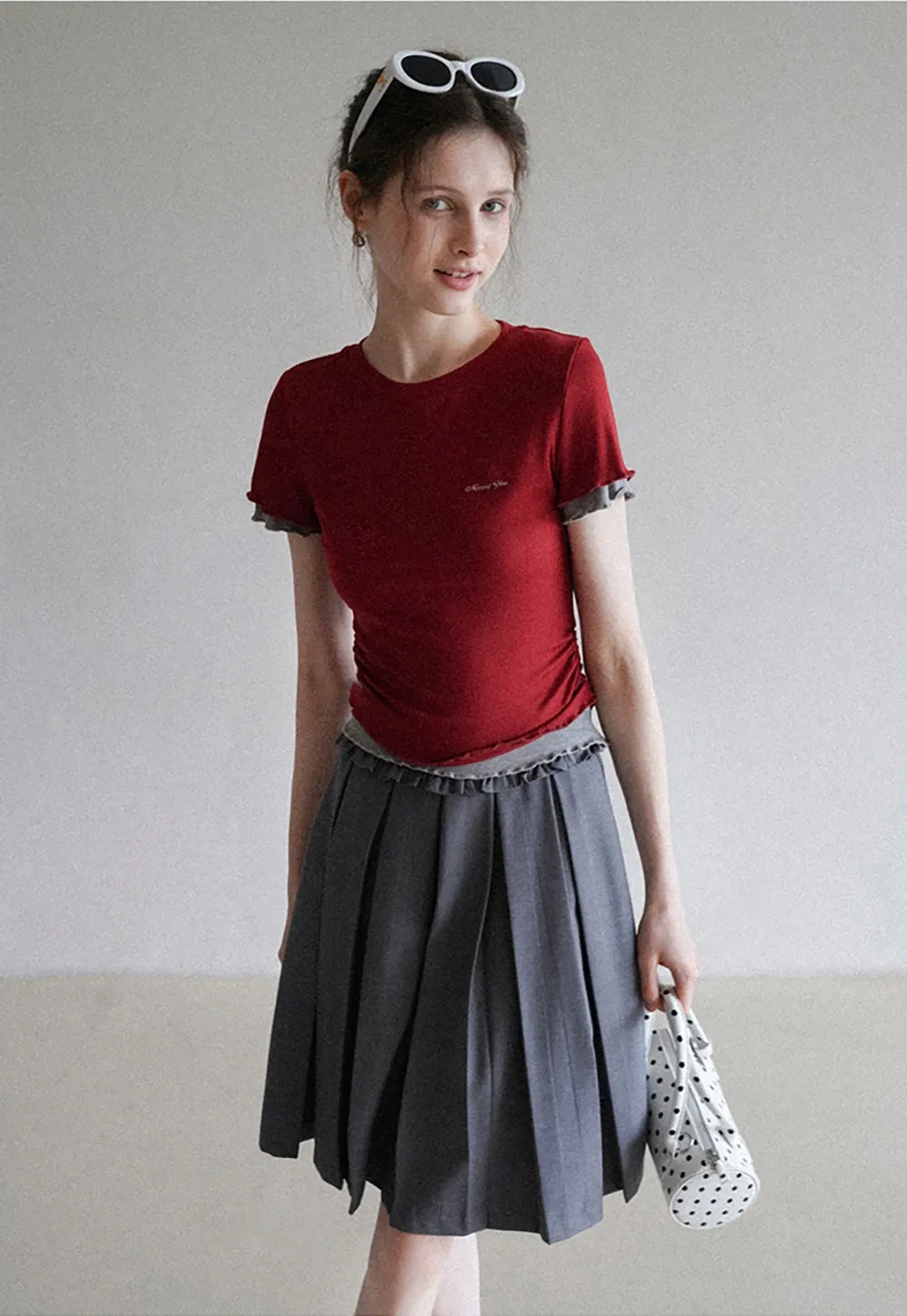 Women's Layered Look Short Sleeve T-Shirt