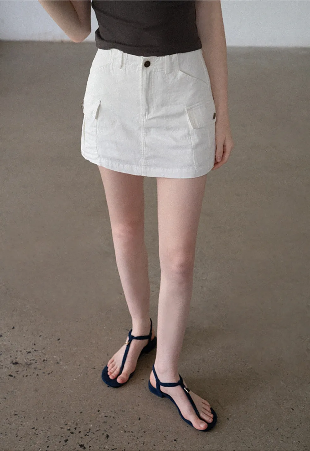 Women’s Cargo Mini Skirt with Flap Pockets