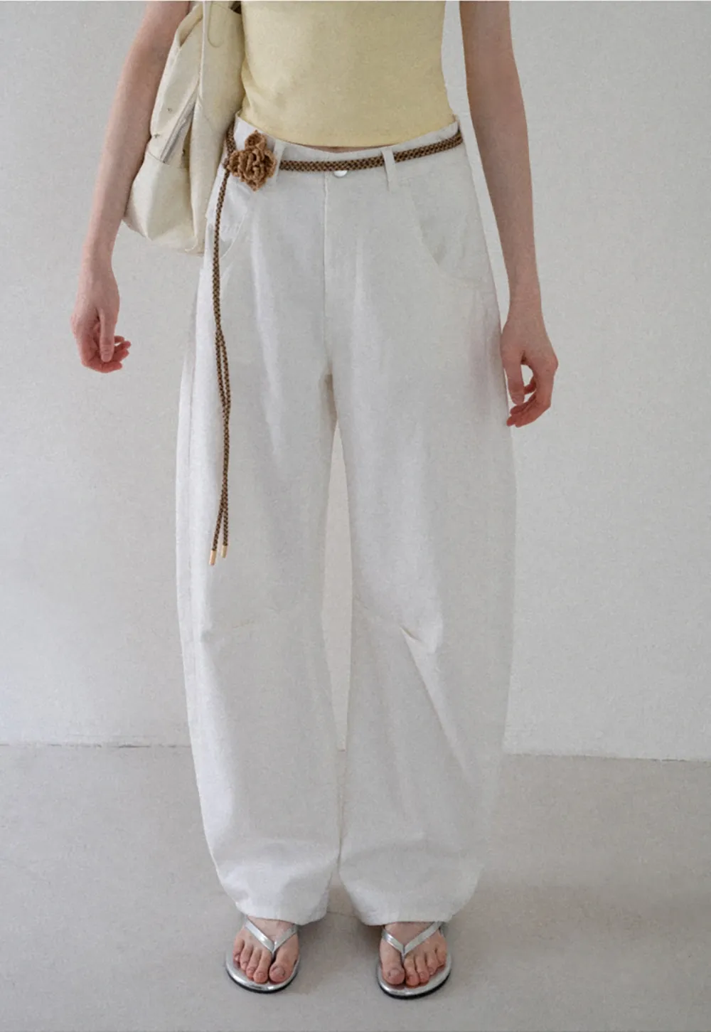 Women’s Belted Wide-Leg Pants