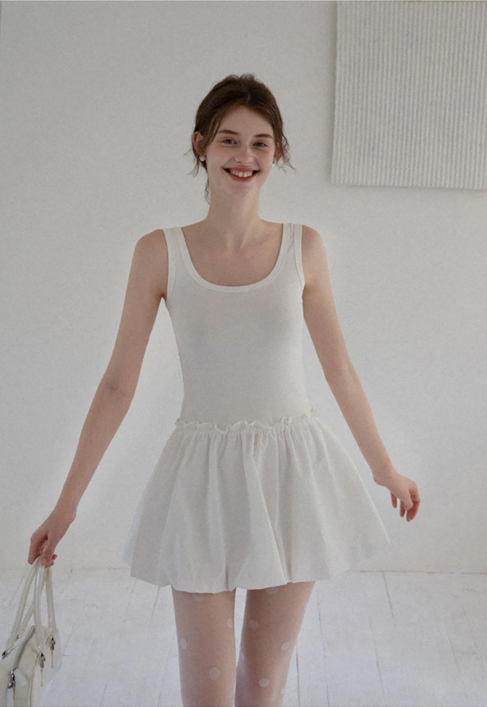 Bubble Hem Mini Dress