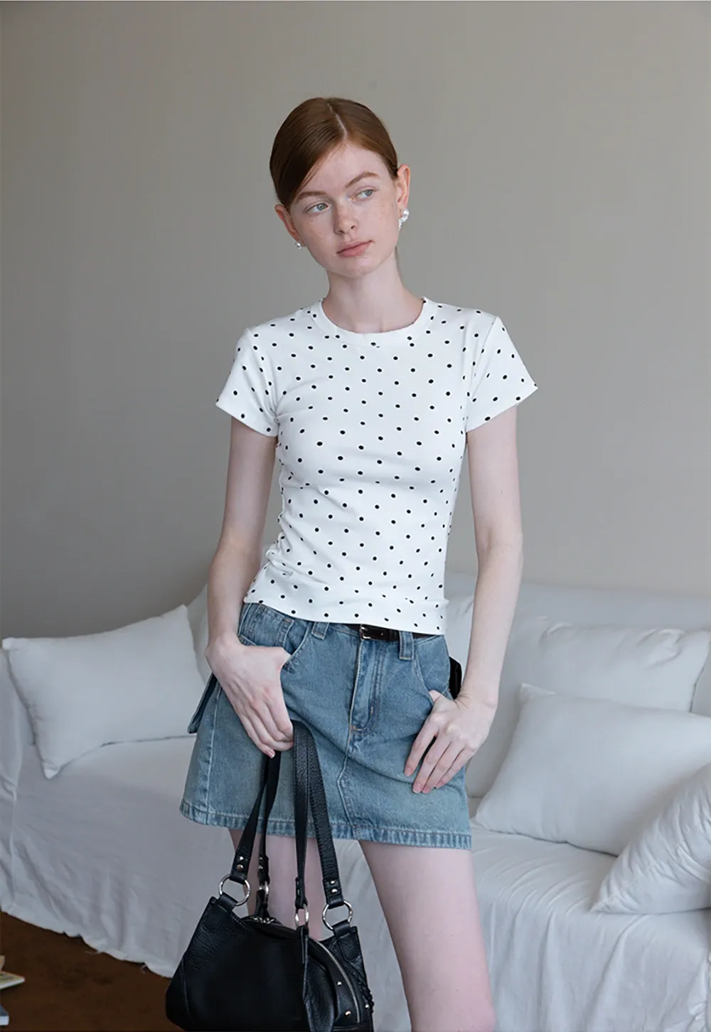 Polka Dot Tee & Scrunchie Set