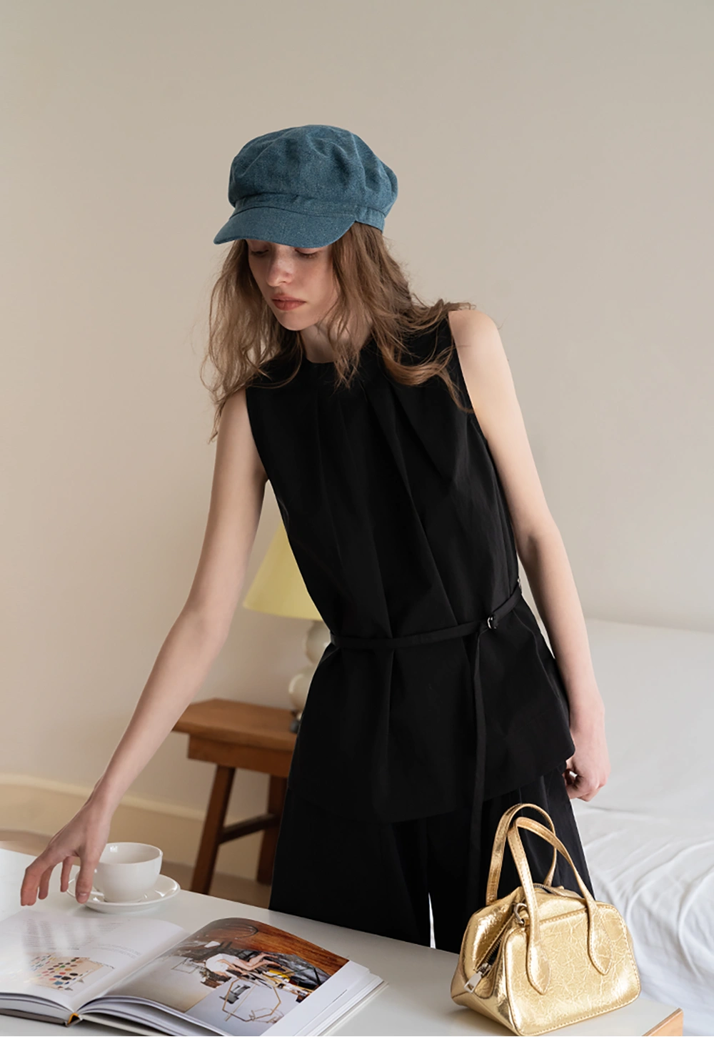 Women’s 2 Piece Sleeveless Top and Wide Leg Pants Set