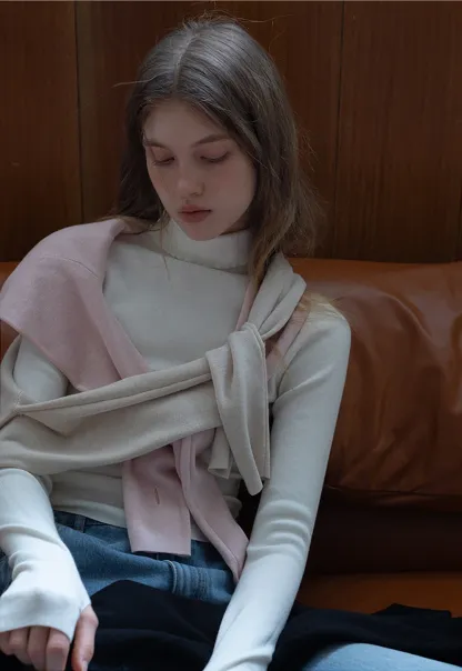 Women’s Slim Fit Knit Turtleneck Top