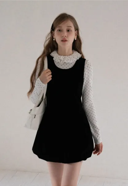 Women Sleeveless Velvet Mini Dress