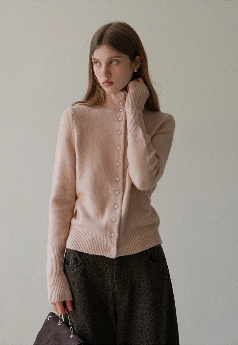 Vintage Style Button Knit Cardigan