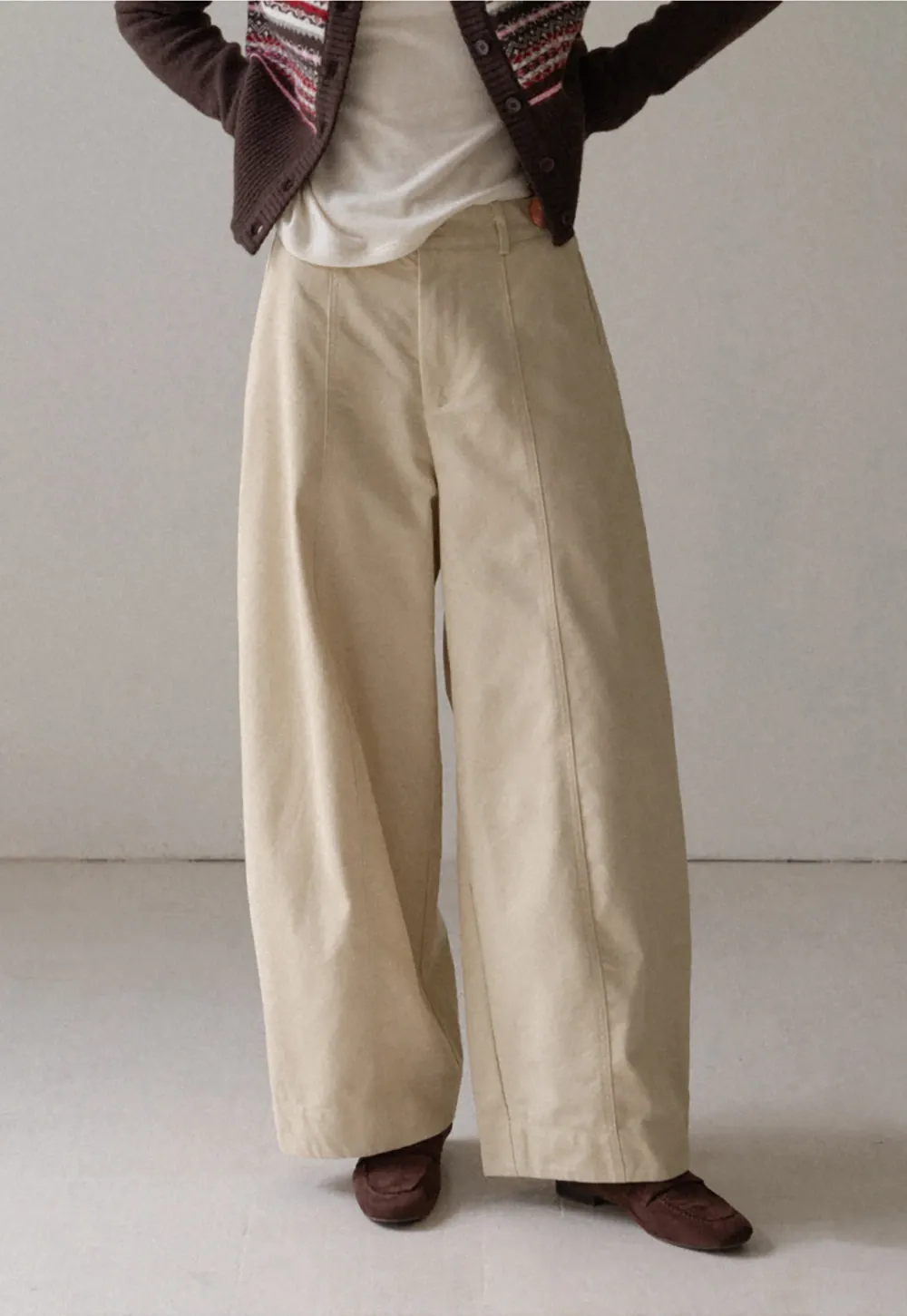 Womens High Waist Wide Leg Pants
