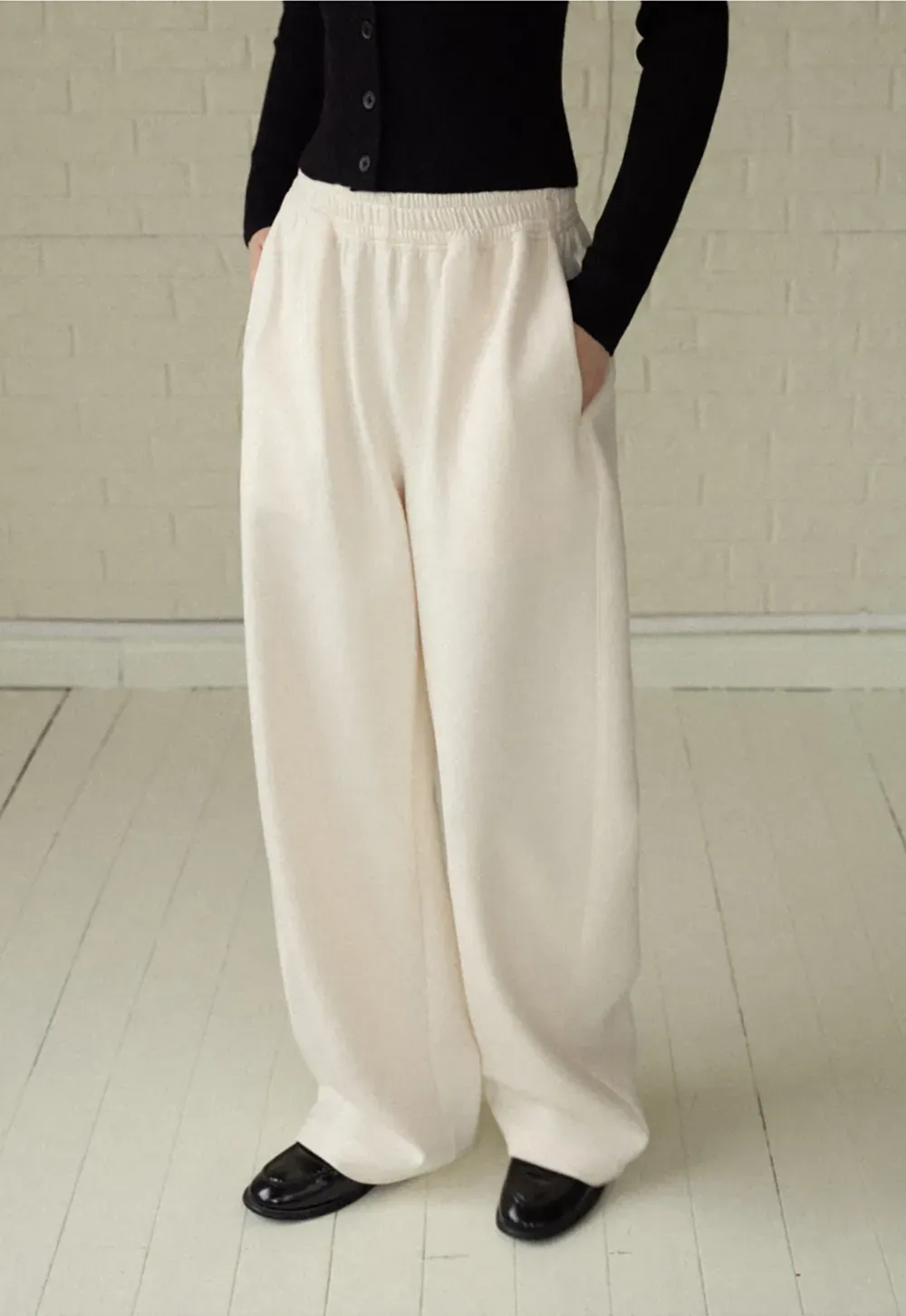 Soft Cotton Wide-Leg Lounge Pants