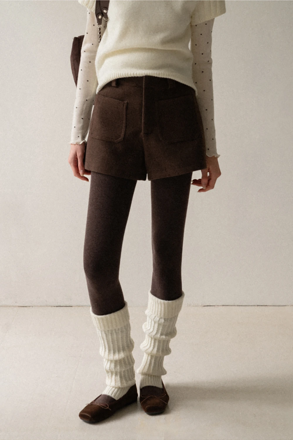 Cozy Wool Shorts with Big Pockets