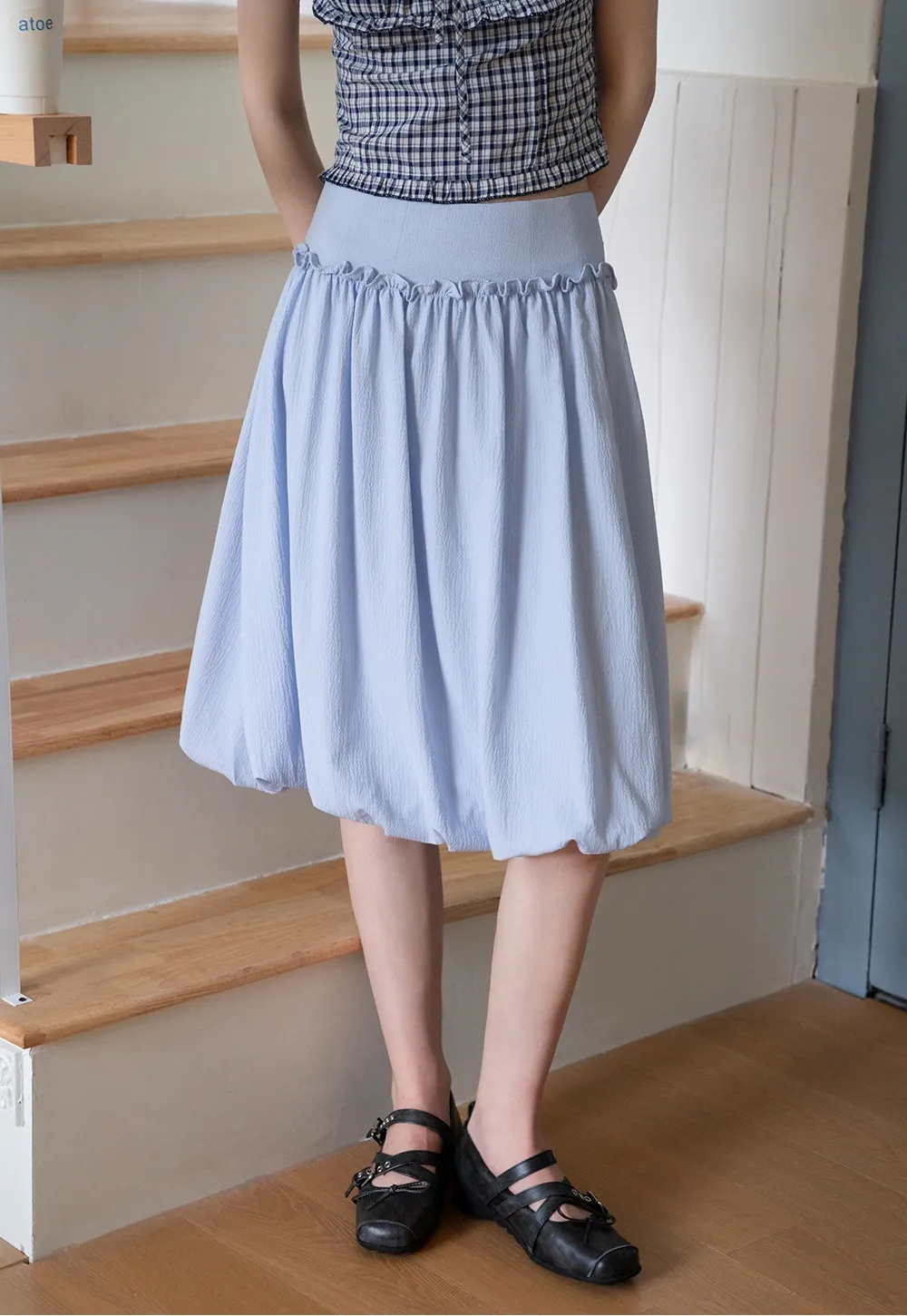 Balloon Hem Skirt