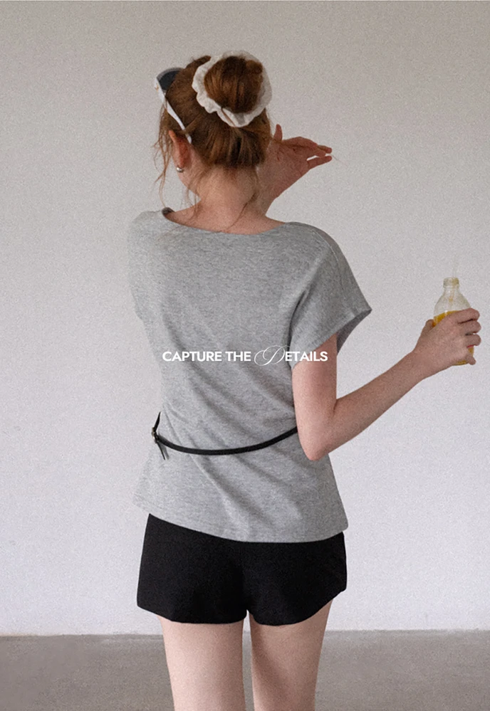 Women’s Asymmetrical Side-Twist Tee
