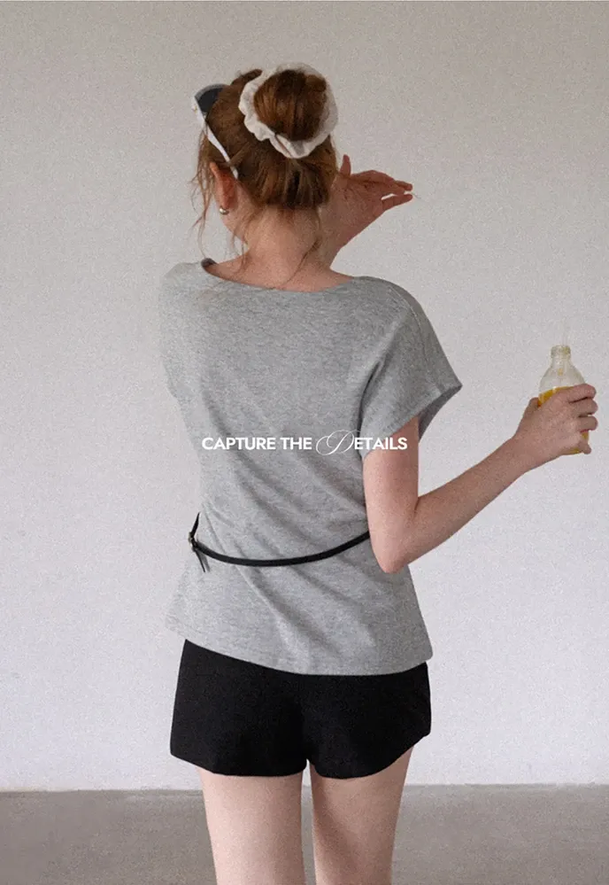 Women’s Asymmetrical Side-Twist Tee