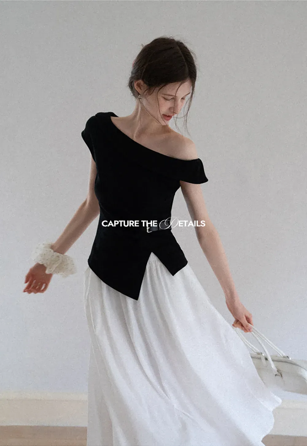 Flowy Elastic Waist Midi Skirt