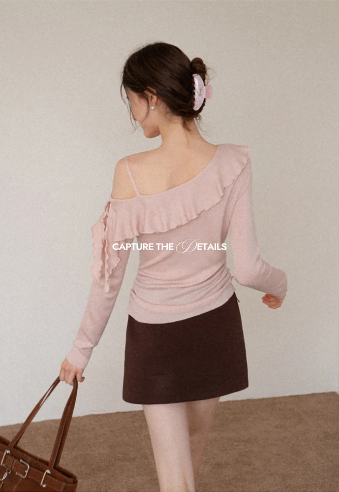 One-Shoulder Ruffle Top