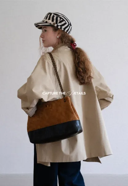 Buckle-Collar Wrap Trench