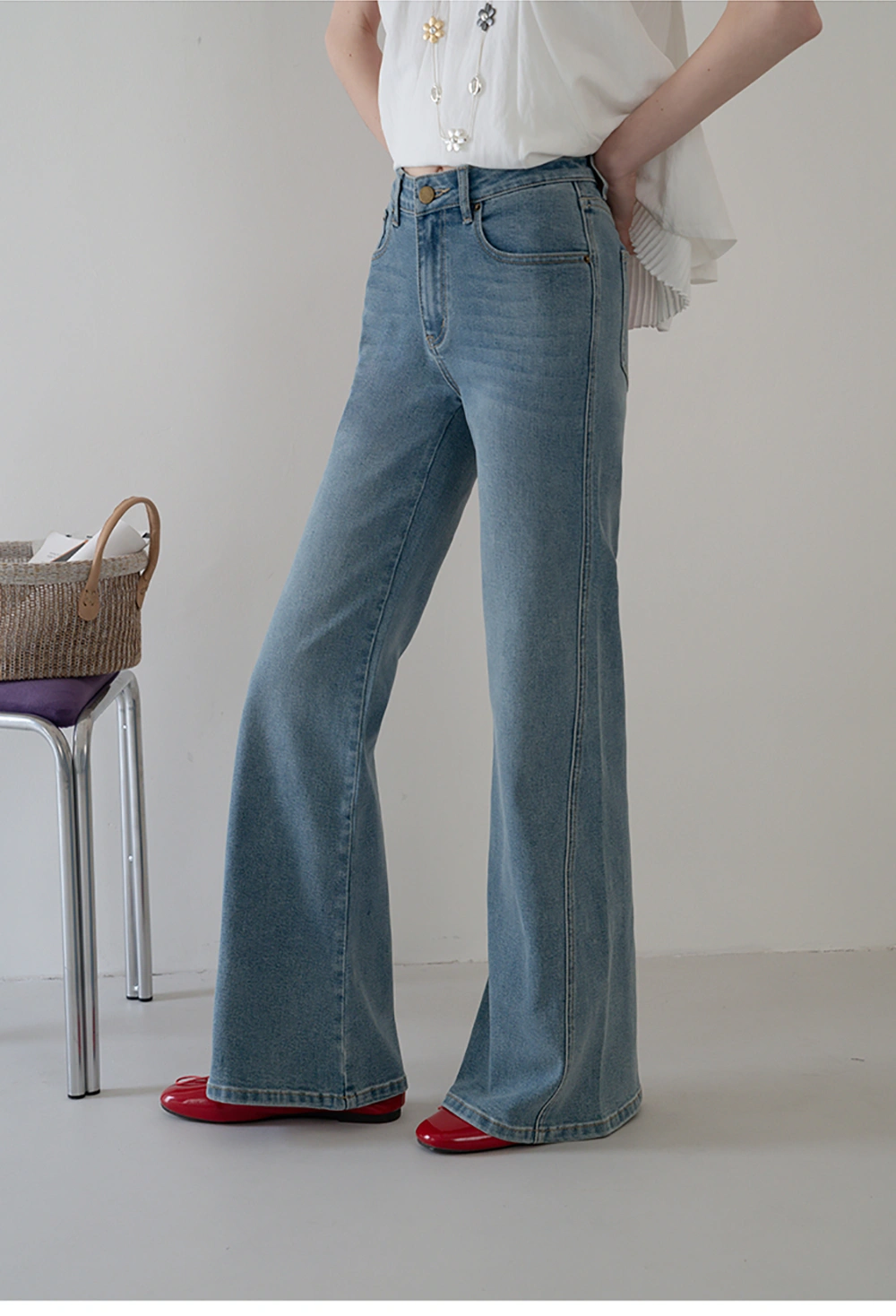 High Waist Flared Jeans
