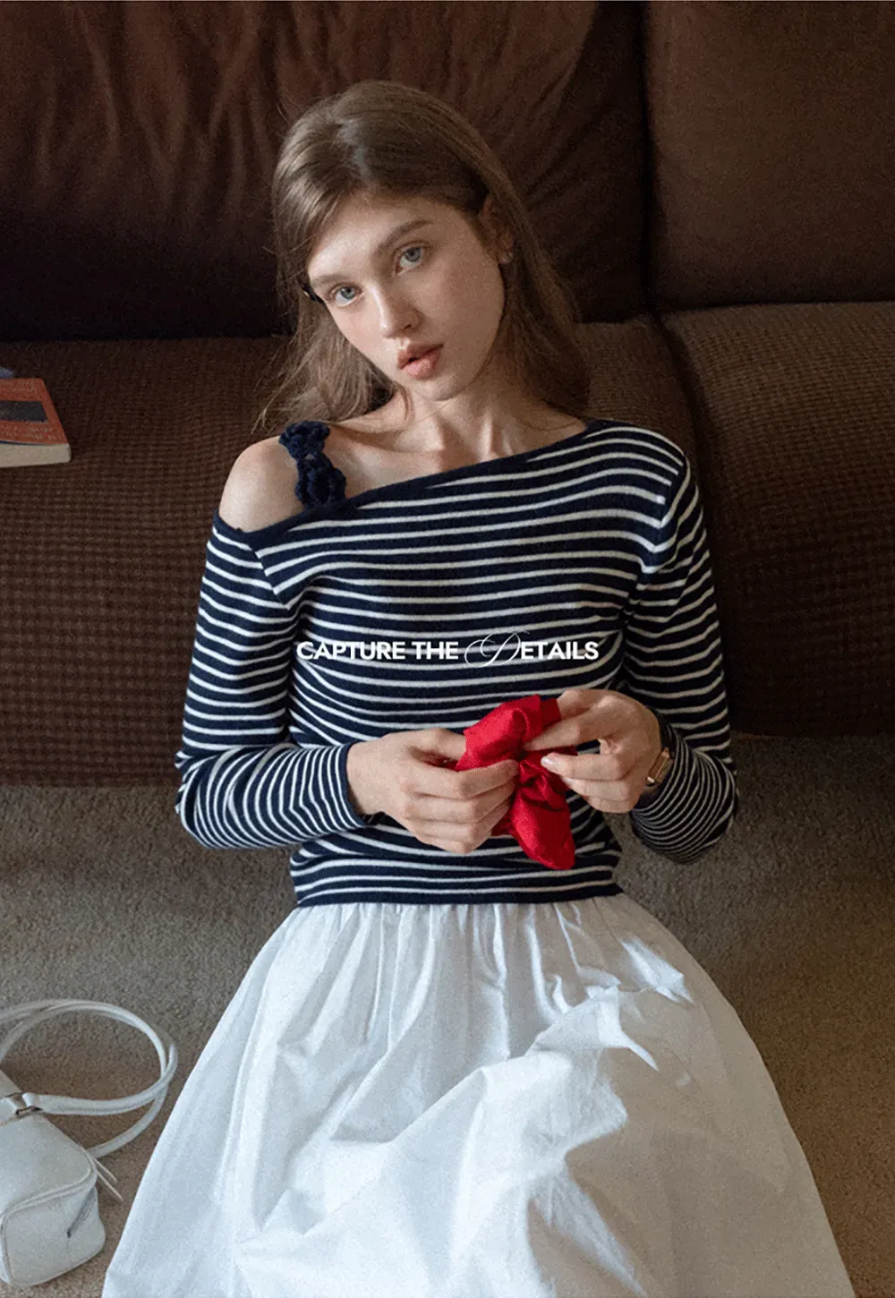 One Shoulder Long Sleeve Top