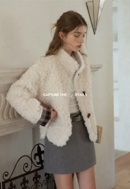 Faux Shearling Toggle Jacket