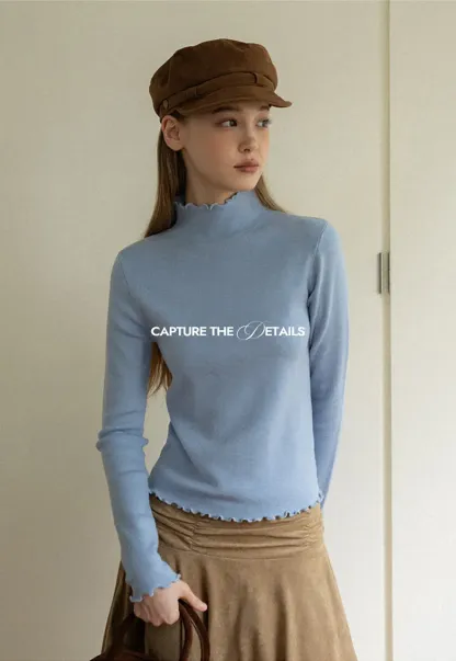 Ruched Waist Asymmetric Midi Skirt