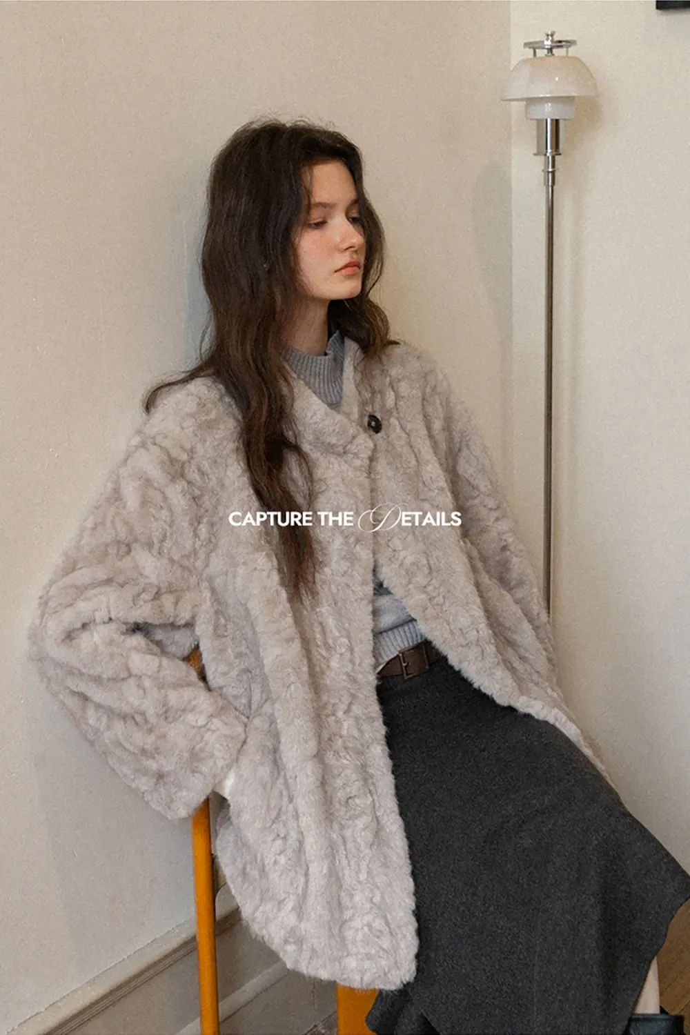 Chic Faux Fur Leather Jacket