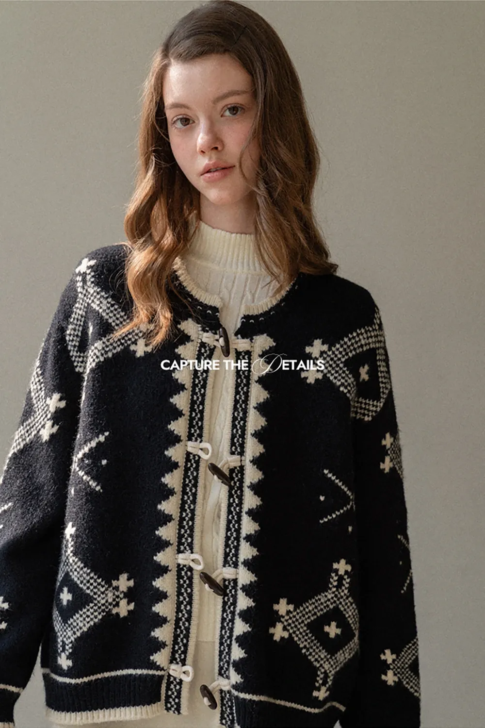 Toggle Button Cardigan Sweater